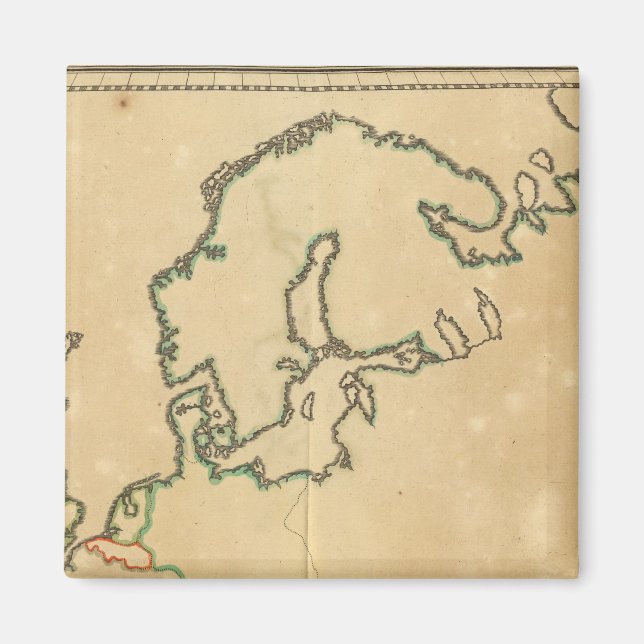 Imán Esquema de Europa (Frente)