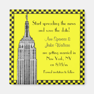 Imán Esquema de la ciudad de Nueva York ESB Taxi a cuad