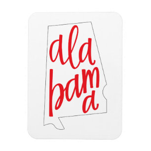 Imán Esquema del estado de Alabama