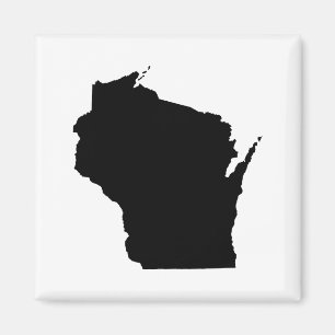 Imán Esquema del estado de Wisconsin