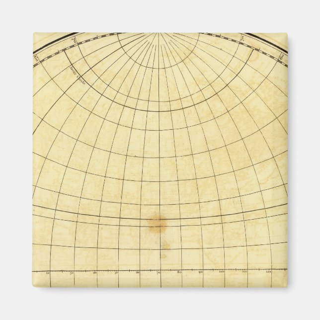 Imán Esquema del hemisferio oriental (Frente)