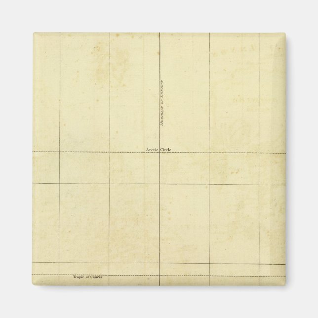 Imán Esquema del mapa mundial (Frente)