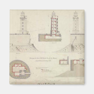 Imán Esquemas del faro de arrecife de St. George