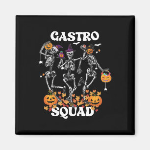 Imán Esquetón de Escuadrón de Halloween Danzando Enferm