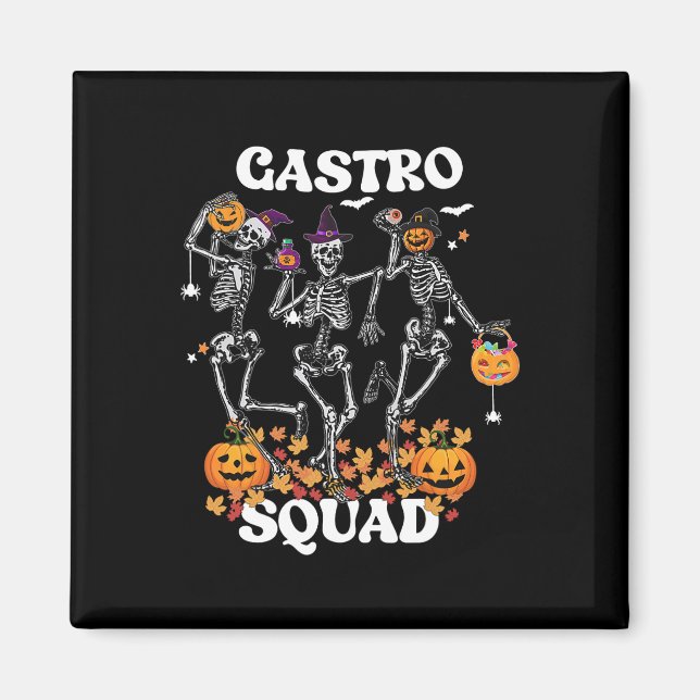 Imán Esquetón de Escuadrón de Halloween Danzando Enferm (Frente)