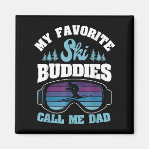 Imán Esquí Alpine Ski Ski Dad Skier Snowboard Fath