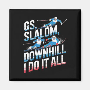 Imán Esquí alpino GS Slalom Descenso Lo hago todo