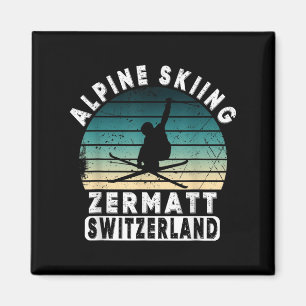 Imán Esquí alpino Zermatt Suiza montañas suizas