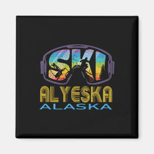 Imán Esquí Alyeska Vacaciones de Esquí en Alaska