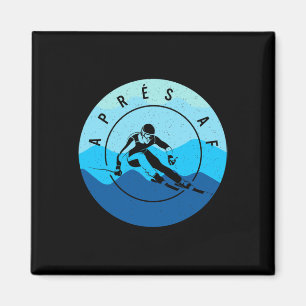 Imán Esquí Après Af Esquí Lago Tahoe Park City Skier Sn