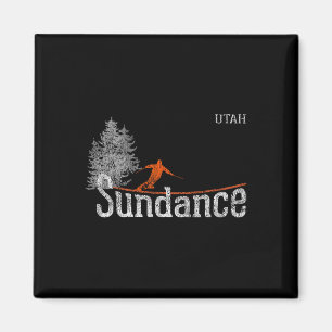 Imán Esquí de estilo Sundance Utah Vintage de los años 