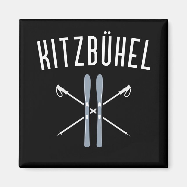 Imán Esquí de invierno Österreich Tirol Kitzbühel Winte (Frente)