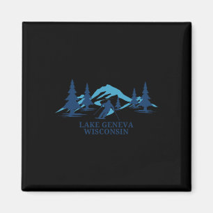 Imán Esquí de la estación de esquí de Wisconsin Lake Ge