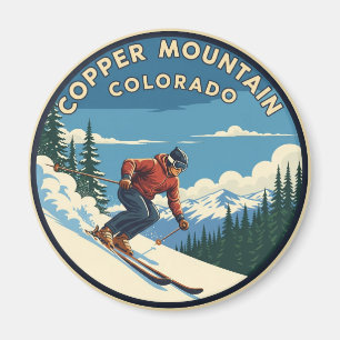 Imán Esquí de la montaña de cobre de Colorado