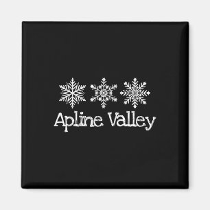 Imán Esquí de montaña Alpine Valley Ski Skier Snowflake