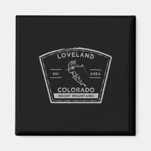 Imán Esquí de Nieve de Loveland Colorado