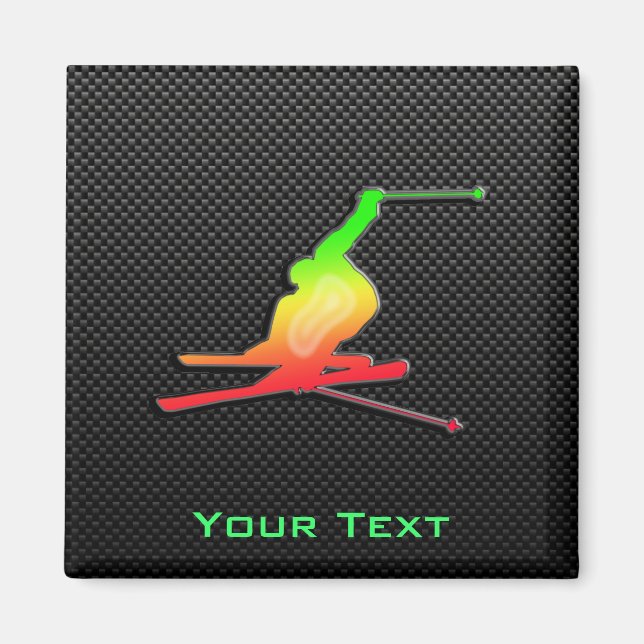 Imán Esquí de nieve suave (Frente)