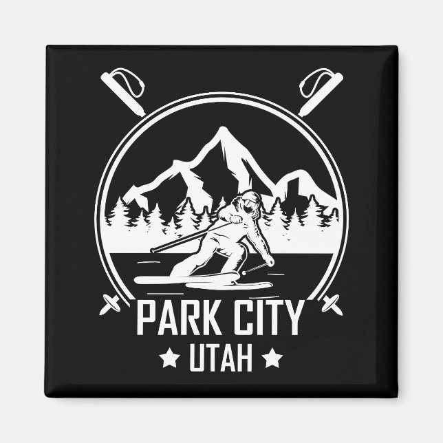 Imán Esquí de Park City Utah (Frente)