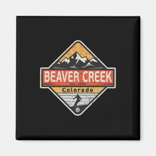 Imán Esquí en la montaña de nieve vintage Beaver Creek 
