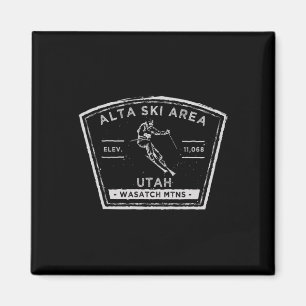 Imán Esquí en la nieve Alta Utah