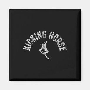 Imán Esquí Kicking Horse Ca Vintage Canadá Esquí Bc Coo