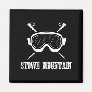 Imán esquí montañoso de Stowe vermont esquiador esquí r