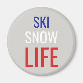 Imán Esquí, Nieve, Vida