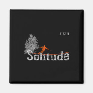 Imán Esquí vintage de los 80 estilo Solitude Utah