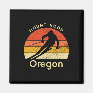Imán Esquí vintage Monte Hood Oregon Montaña