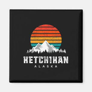 Imán Esquí Y Senderismo En La Montaña Ketchikan Alaska