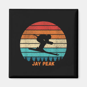 Imán Esquiador de esquí retro de verano Jay Peak Vermon