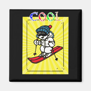 Imán Esquiador de Guay Amantes del esquí Regalo de