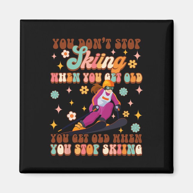 Imán Esquiar Deportes De Invierno Amante Que Se Hace An (Frente)