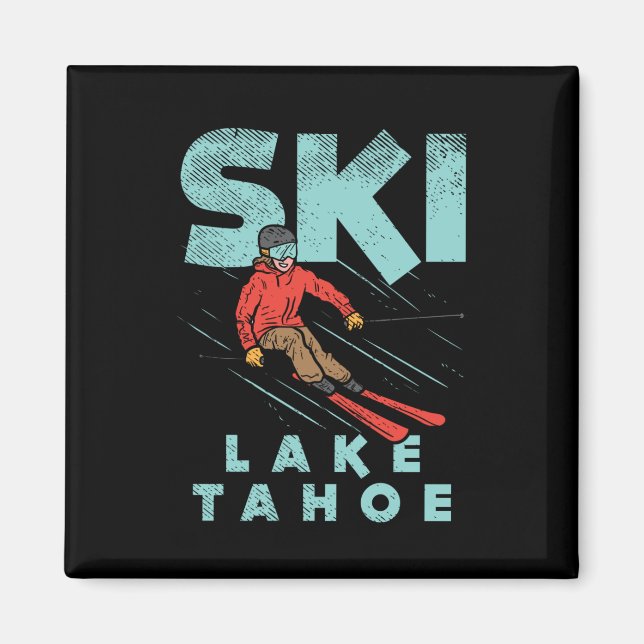 Imán Esquiar Lago Tahoe (Frente)