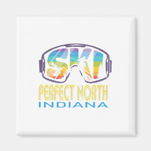 Imán Esquiar perfecto en el norte de Indiana