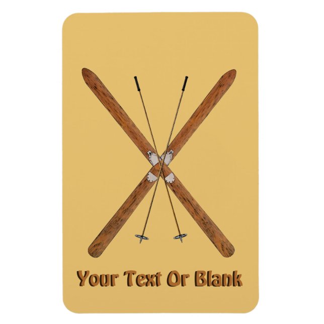 Imán Esquíes De Campo Y Pollos (Vertical)