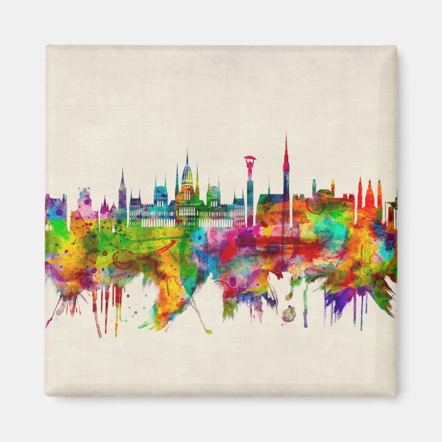 Imán Esquina de Budapest Hungría (Frente)