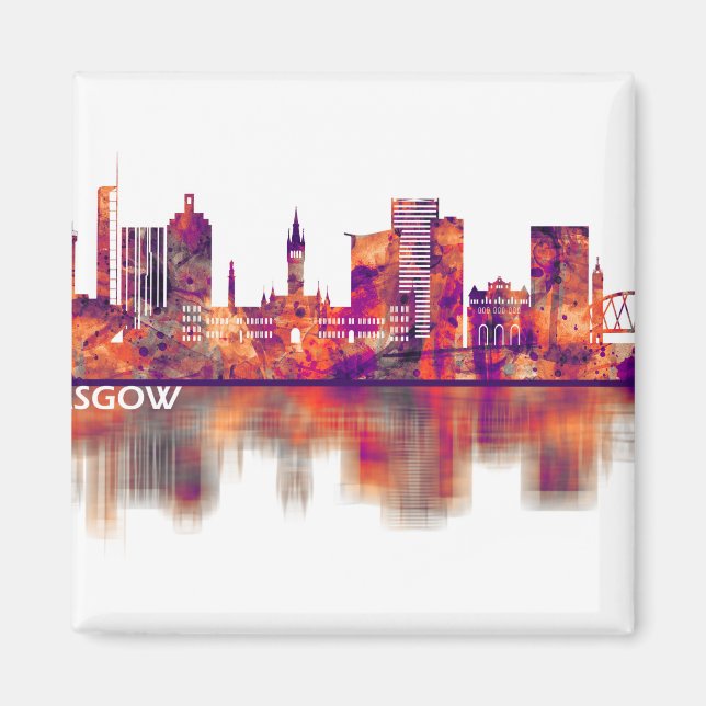 Imán Esquina de Glasgow Scotland (Frente)