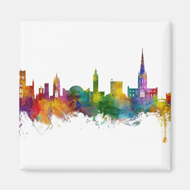 Imán Esquina de Norwich England (Frente)