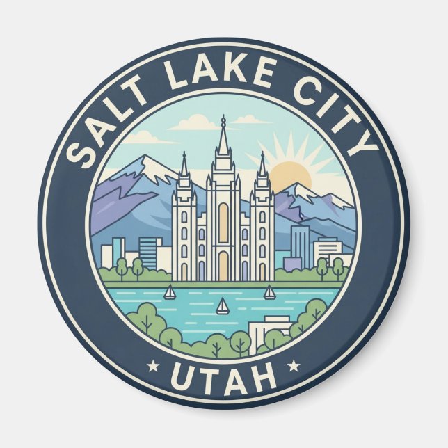 Imán Esquina de Salt Lake City Utah (Frente)