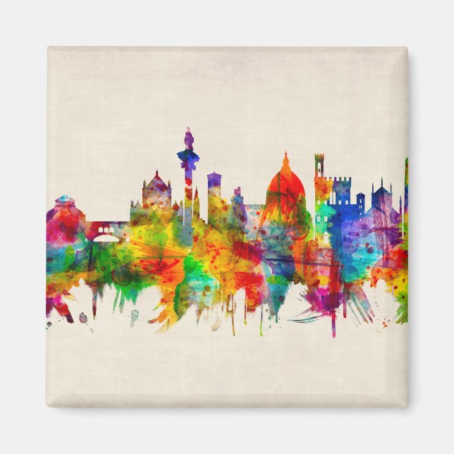 Imán Esquina Florencia Italia (Frente)