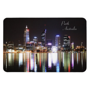 Imán Esquina Nocturna Perth, Australia - Magnet