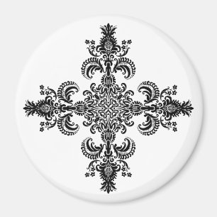 Imán Esquinas de la meditación 4 de la flor de lis