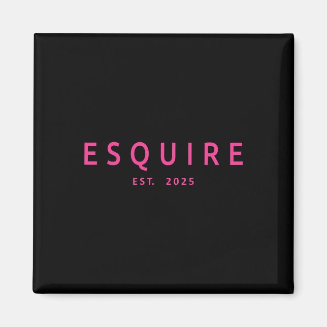 Imán Esquire Est 2025 - Facultad de Derecho para Abogad (Frente)