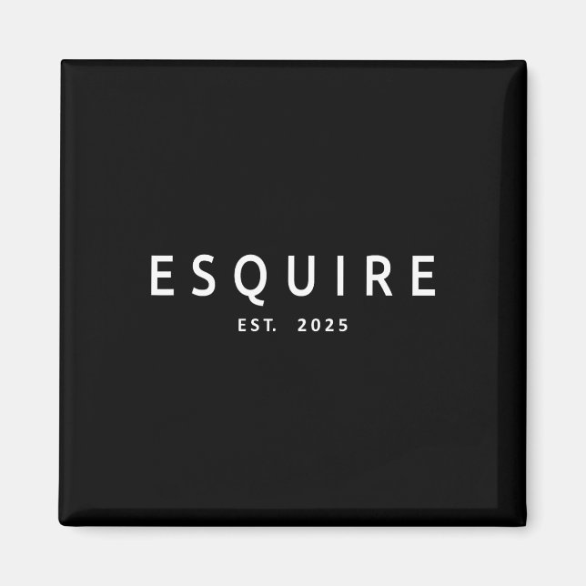 Imán Esquire Est. Gradu, Facultad de Derecho de Abogado (Frente)