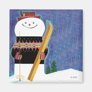 Imán Esquís para el muñeco de nieve