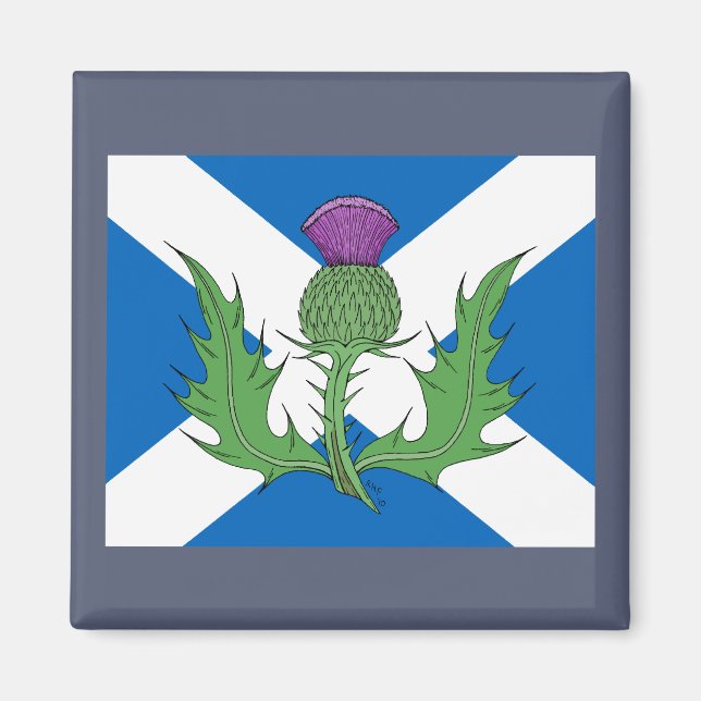 Imán Esquisto y Saltire escoceses (Frente)