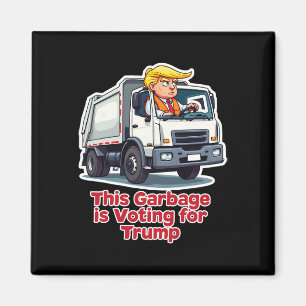Imán Esta basura está votando por Trump Camión de basur