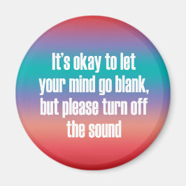 Imán Está bien dejar que tu mente se quede en blanco