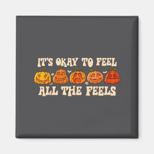 Imán Está Bien Sentir Calabaza de Otoño de Salud Mental